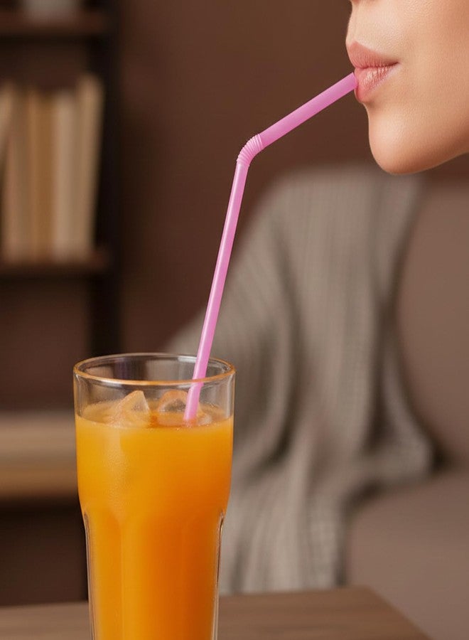 Blue Sky Flexible Plastic Straws Disposable, Vibrant & Colorful Assortment Bendy, Stylish Drinking Straws for Every Occasion & Party Decoration, 175 Count - Image 5